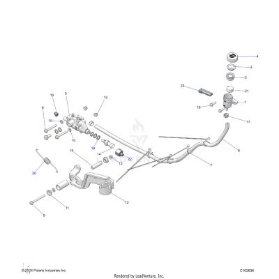 BRAKES, BRAKE PEDAL and MASTER CYLINDER - A25SKE57C1/CK/E1/EK (C102636)