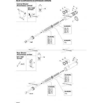 Take Apart Shock, Rear 380F Europe