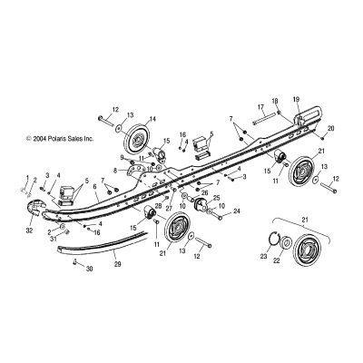 Rail Mounting Suspension /As05nk7cs/As05nl7cs/As05nk8cs/As05nl8cs/As05nm8cs/A