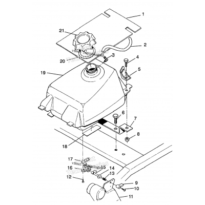 Fuel Tank Assembly 6X6 350L