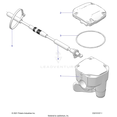 STEERING, CONTROLS, THROTTLE ASM. and CABLE - A25SXZ85A9/AM/AP (C0210107-1)
