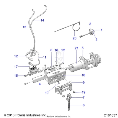 CHASSIS, WINCH - A23S6E57FK (C101837)