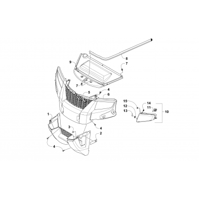 GRILL AND HEADLIGHT ASSEMBLY