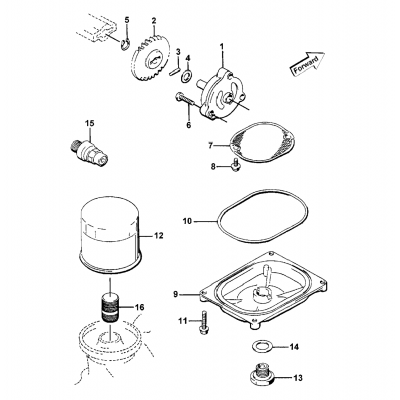 OIL FILTER/PUMP ASSEMBLY