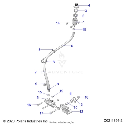 BRAKES, BRAKE PEDAL and MASTER CYLINDER - A25SEG50B1/B3 (C0211394-2)