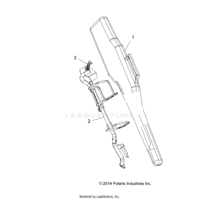 BODY, GUN BOOT - A19SHD57B9 (49ATVGUNBOOT15570SP)