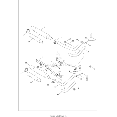 EXHAUST SYSTEM - FLSTC