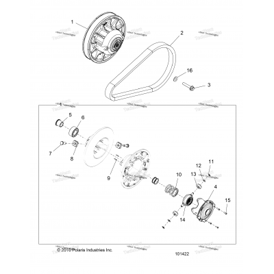 Drive Train, Secondary Clutch