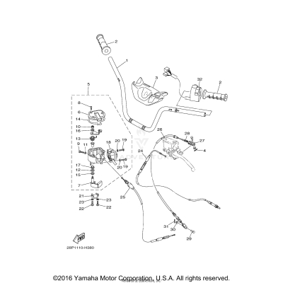 STEERING HANDLE CABLE