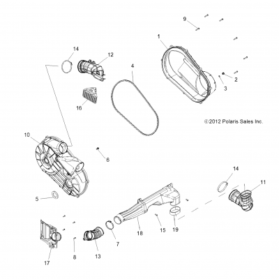 Drive Train, Clutch Cover & Ducting All Options