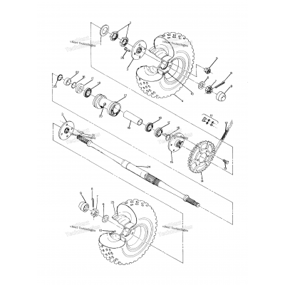 Rear Wheel Drive Assembly 250 6X6