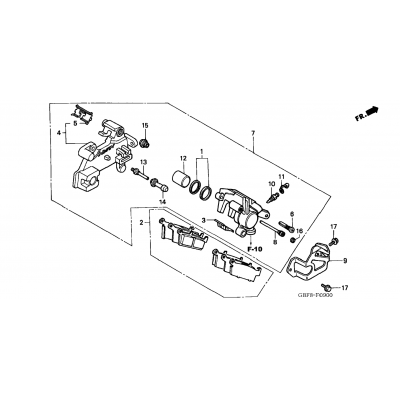 REAR BRAKE CALIPER