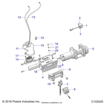 BODY, WINCH - A20SXZ85AF/AP/CAF/CAP [C102020]