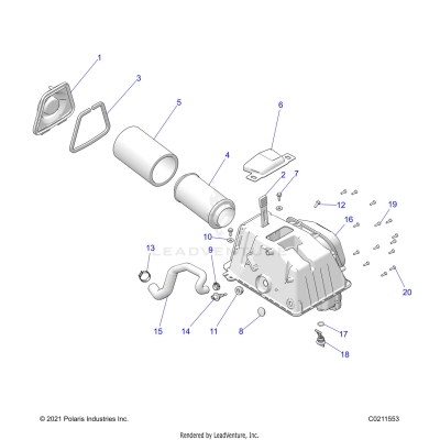 ENGINE, AIR INTAKE - A25SLE95CF/FF/EF (C0211553)