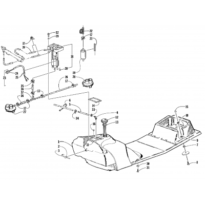 GAS TANK AND FUEL PUMP ASSEMBLIES