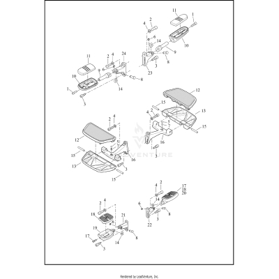 FOOTBOARDS AND FOOTPEGS, PASSENGER
