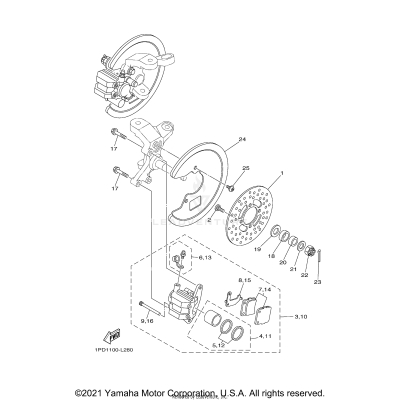 FRONT BRAKE CALIPER