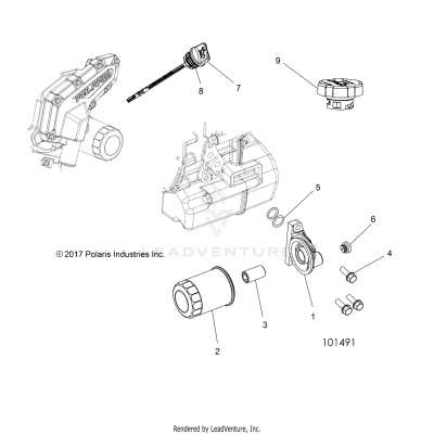 ENGINE, OIL FILTER and DIPSTICK - A19DBA50A5 (101491)