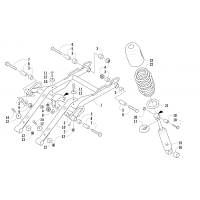 REAR SUSPENSION FRONT ARM ASSEMBLY