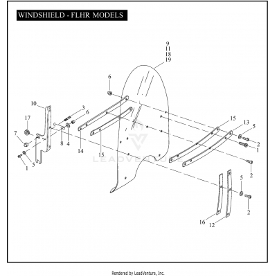 WINDSHIELD - FLHR MODELS