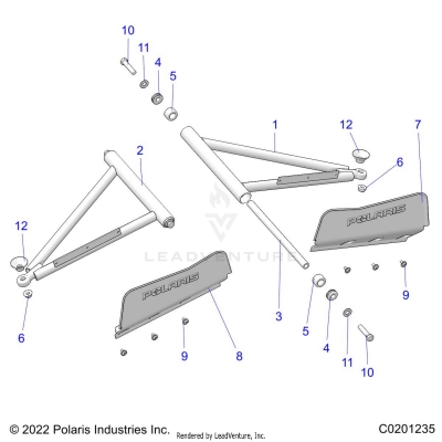 SUSPENSION, A-ARM and STRUT MOUNTING - A23SWE57F1/S57C1/C2/E1/E2 (C0201235)