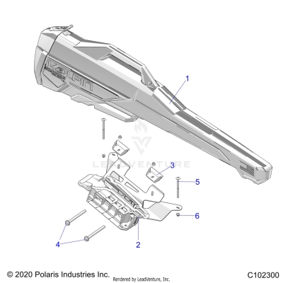 BODY, GUN BOOT - A25SHD57A9 (C102300)