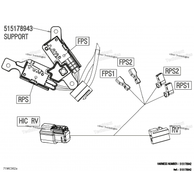 Electric - Reverse Wiring Harness - 515178942