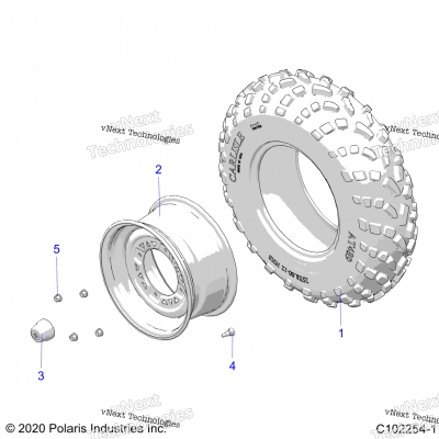 Wheels, Front Tire A23swe57f1/S57c1