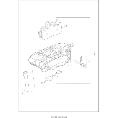 BRAKE CALIPER, FRONT