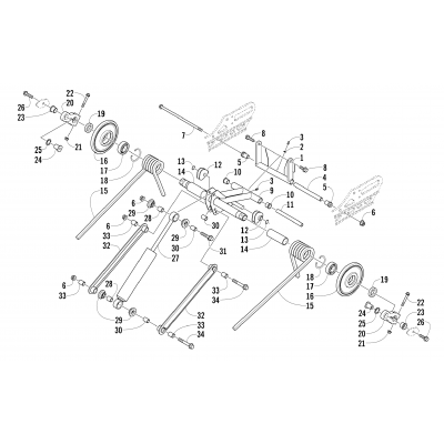 REAR SUSPENSION REAR ARM ASSEMBLY