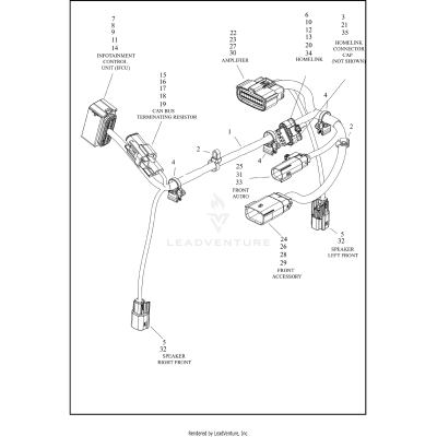 WIRING HARNESS, INNER FAIRING