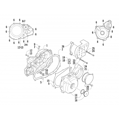 CRANKCASE COVER ASSEMBLY