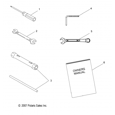 Tools, Tool Kit And Owners Manual