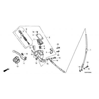 FRONT BRAKE MASTER CYLINDER