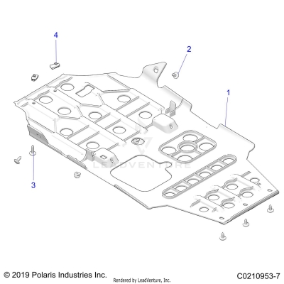 BODY, SKID PLATES - A25SLE95CF/FF/EF (C0210953-7)