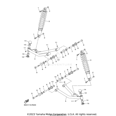 FRONT SUSPENSION & WHEEL