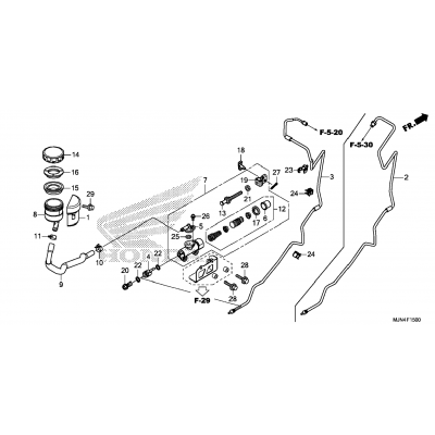 REAR BRAKE MASTER CYLINDER