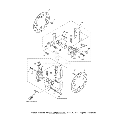REAR BRAKE CALIPER