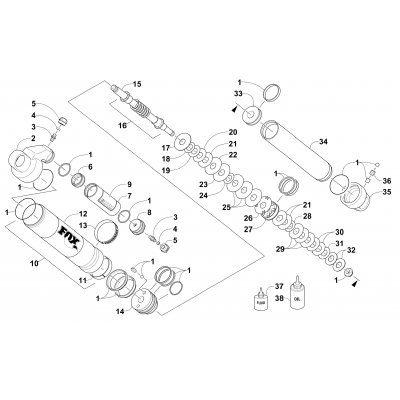 FRONT SUSPENSION SHOCK ABSORBER