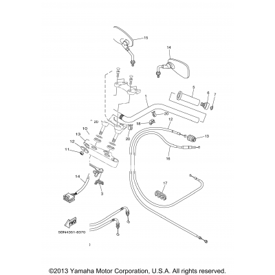 Steering Handle Cable