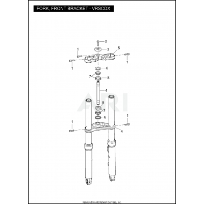 FORK, FRONT BRACKET - VRSCDX