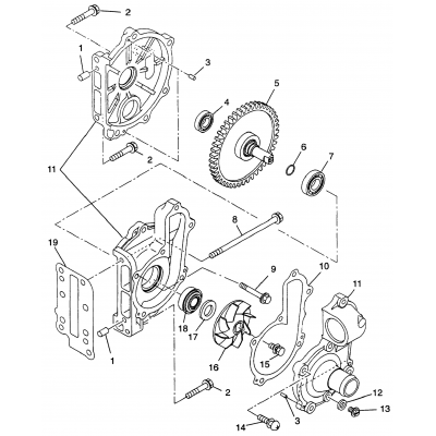 Water Pump 600 Xcr , 600 Xcr Se H975677 & European 600 Xcr Se E975