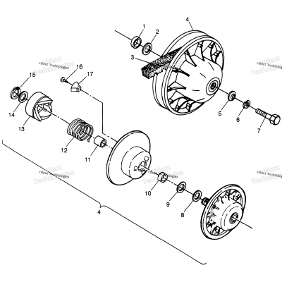 Driven Clutch Xplorer 400L