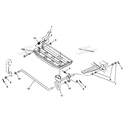 Brake Pedal Mounting 6X6 350L