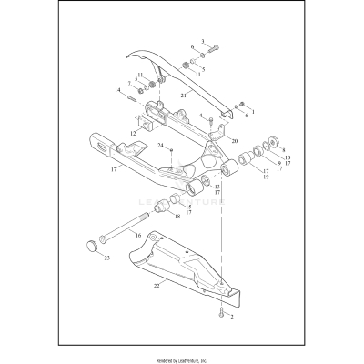 FORK, REAR,  DEBRIS DEFLECTOR & BELT GUARD