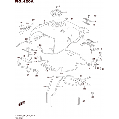 FUEL TANK (DL650AL6 E28)