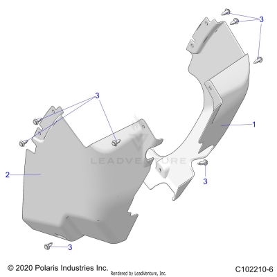 BODY, MUD GUARDS - A25SXN85A4 (C102210-6)
