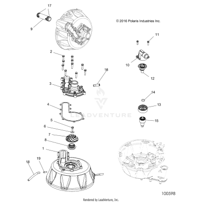 ENGINE, COOLING SYSTEM and WATER PUMP - A19SYE95BV [100598]