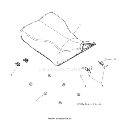 BODY, SEAT, OPERATOR - A25SYY95AH (49ATVSEAT15850TRG)
