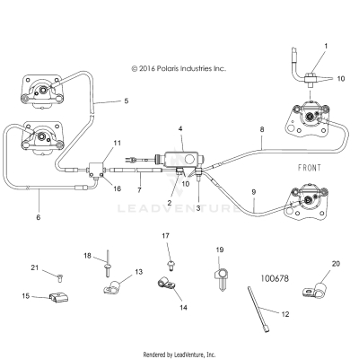 BRAKES, BRAKE LINES AND MASTER CYLINDER - A17DAE57AM (100678)
